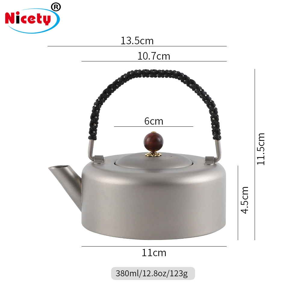 Camping Outsdoor Ultralight Popular Titanium Water Kettle with Filter for Hiking