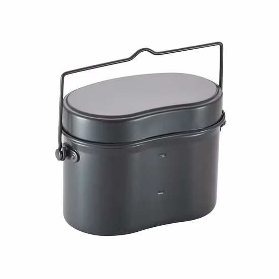 Latas de metal para utensílios de acampamento duráveis ​​lancheira portátil lata para bagunça